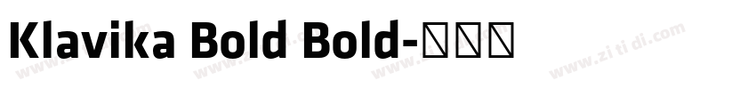 Klavika Bold Bold字体转换